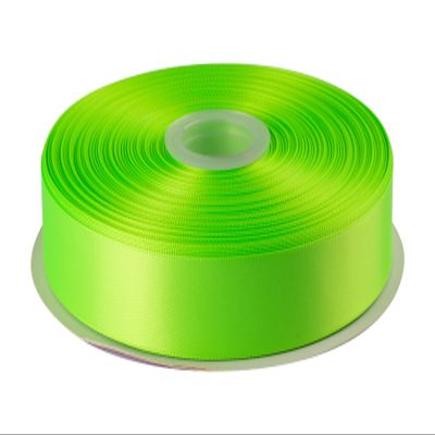 1" Inch Double Faced Satin Ribbon Solid Polyester Ribbon for Gift Wrapping, Crafts, Hair Bows, Wedding Party Decaration, Baby Shower Decoration Floral Arrangement (100 Yards, Key Lime)
