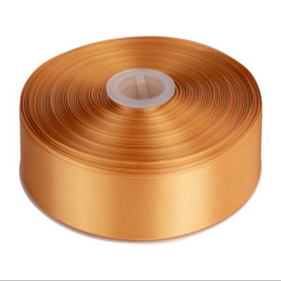 1" Inch Double Faced Satin Ribbon Solid Polyester Ribbon for Gift Wrapping, Crafts, Hair Bows, Wedding Party Decaration, Baby Shower Decoration Floral Arrangement (100 Yards, Old Gold)