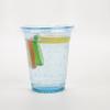 Golden Apple, 12oz 50sets Blue Plastic cups with Clear Flat lids X hole (50cups+50lids) BPA Free view 2