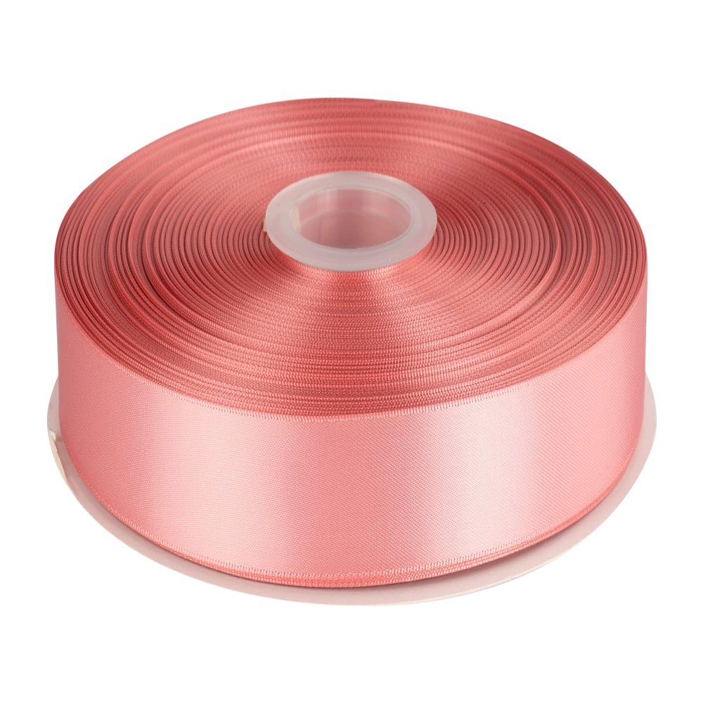 1" Inch Double Faced Satin Ribbon Solid Polyester Ribbon for Gift Wrapping, Crafts, Hair Bows, Wedding Party Decaration, Baby Shower Decoration Floral Arrangement (100 Yards, Dusty Rose)