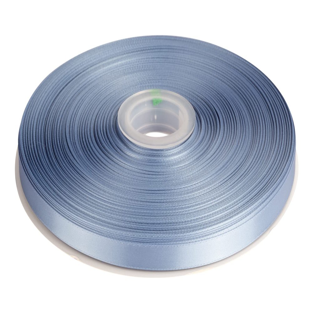 3/8" Inch Double Faced Satin Ribbon Solid Polyester Ribbon for Gift Wrapping, Crafts, Hair Bows, Wedding Party Decaration, Baby Shower Decoration Floral Arrangement (100 Yards, French Blue)