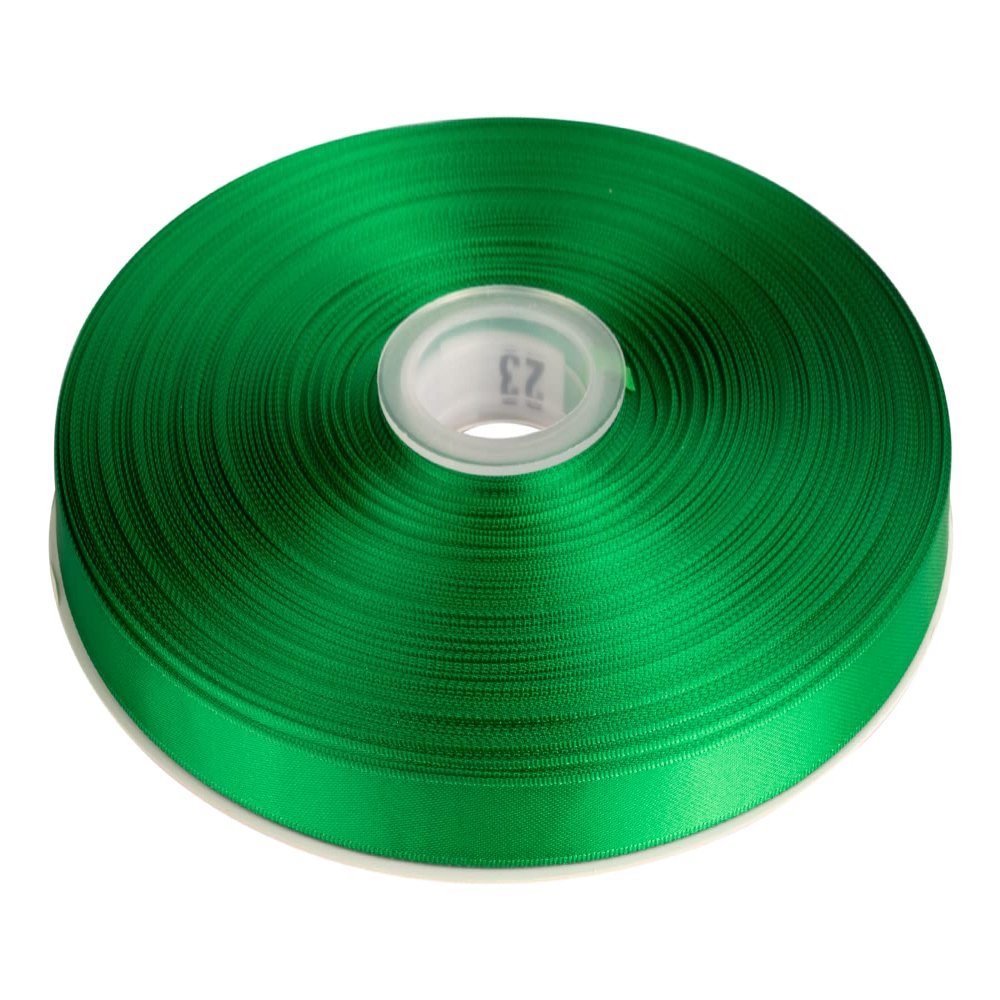 3/8" Inch Double Faced Satin Ribbon Solid Polyester Ribbon for Gift Wrapping, Crafts, Hair Bows, Wedding Party Decaration, Baby Shower Decoration Floral Arrangement (100 Yards, Emerald)