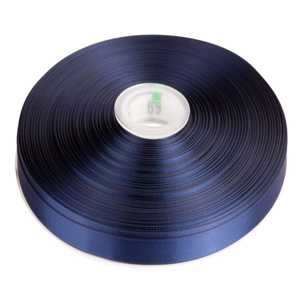 3/8" Inch Double Faced Satin Ribbon Solid Polyester Ribbon for Gift Wrapping, Crafts, Hair Bows, Wedding Party Decaration, Baby Shower Decoration Floral Arrangement (100 Yards, Navy)