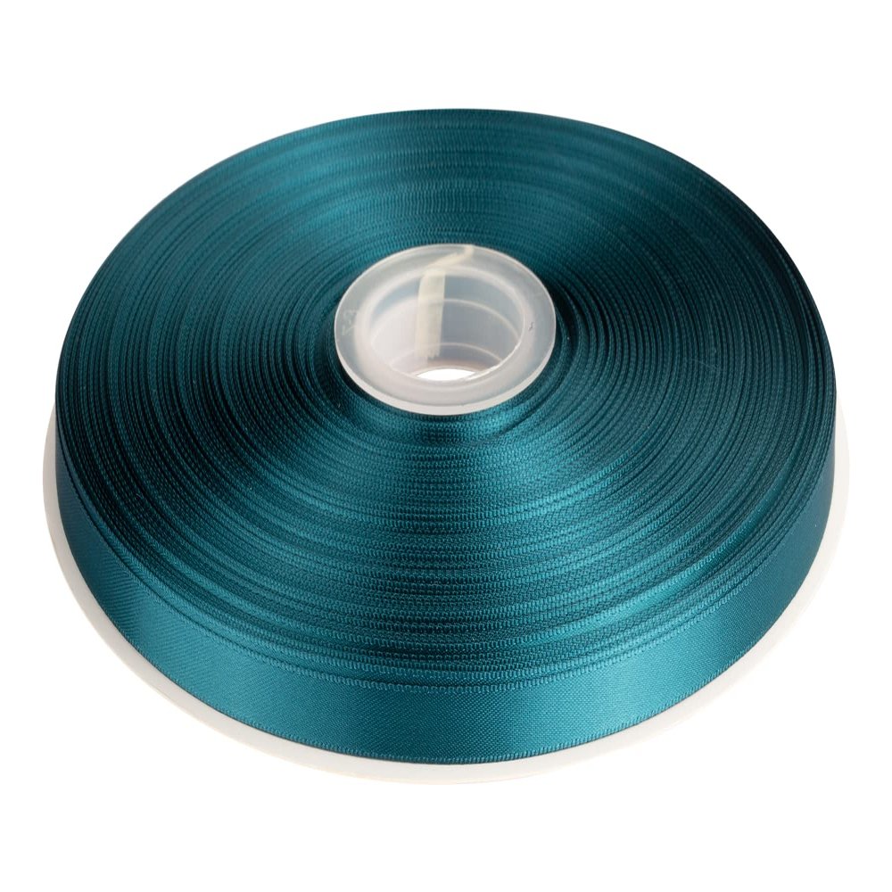 3/8" Inch Double Faced Satin Ribbon Solid Polyester Ribbon for Gift Wrapping, Crafts, Hair Bows, Wedding Party Decaration, Baby Shower Decoration Floral Arrangement (100 Yards, Teal)
