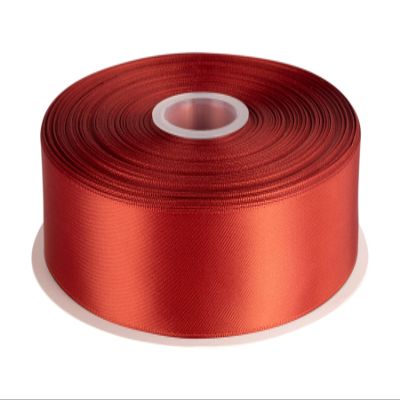 1-1/2" Inch Double Faced Satin Ribbon Solid Polyester Ribbon for Gift Wrapping, Crafts, Hair Bows, Wedding Party Decaration, Baby Shower Decoration Floral Arrangement (100 Yards, Rust)