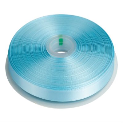 3/8" Inch Double Faced Satin Ribbon Solid Polyester Ribbon for Gift Wrapping, Crafts, Hair Bows, Wedding Party Decaration, Baby Shower Decoration Floral Arrangement (100 Yards, Lt. Blue)