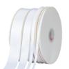 3/8" Inch Double Faced Satin Ribbon Solid Polyester Ribbon for Gift Wrapping, Crafts, Hair Bows, Wedding Party Decaration, Baby Shower Decoration Floral Arrangement (100 Yards, White) view 4