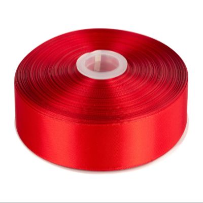 1" Inch Double Faced Satin Ribbon Solid Polyester Ribbon for Gift Wrapping, Crafts, Hair Bows, Wedding Party Decaration, Baby Shower Decoration Floral Arrangement (100 Yards, Red)