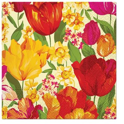 Keep Unique 20-ct 13x13 Flowers Paper Luncheon Decoupage Napkins, 3-Ply Servilletas Printed Flowering Spring Napkin for Christmas Art, Dinner and Party, Disposable Napkins Decor (Flowering Spring)