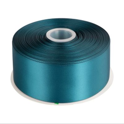 1-1/2" Inch Double Faced Satin Ribbon Solid Polyester Ribbon for Gift Wrapping, Crafts, Hair Bows, Wedding Party Decaration, Baby Shower Decoration Floral Arrangement (100 Yards, Teal)