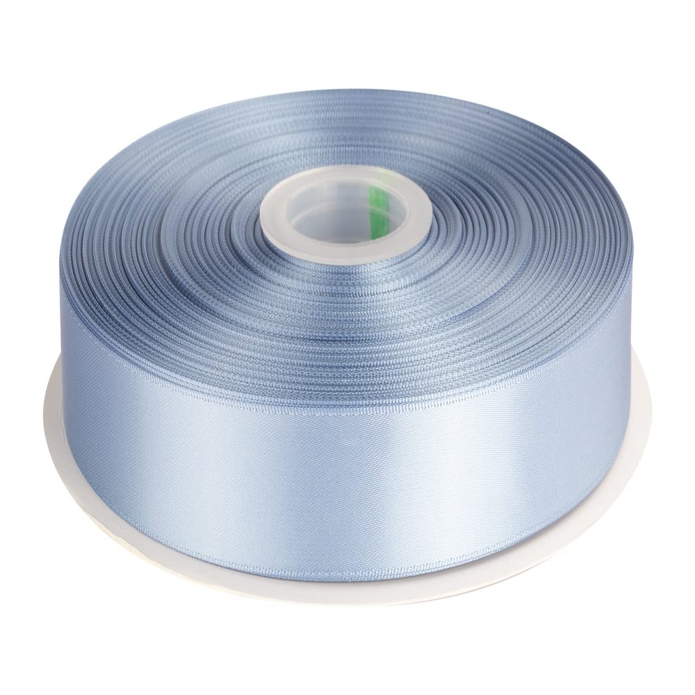 1" Inch Double Faced Satin Ribbon Solid Polyester Ribbon for Gift Wrapping, Crafts, Hair Bows, Wedding Party Decaration, Baby Shower Decoration Floral Arrangement (100 Yards, French Blue)