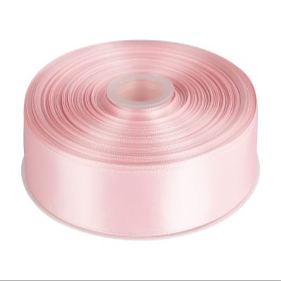 1" Inch Double Faced Satin Ribbon Solid Polyester Ribbon for Gift Wrapping, Crafts, Hair Bows, Wedding Party Decaration, Baby Shower Decoration Floral Arrangement (100 Yards, Lt. Pink)