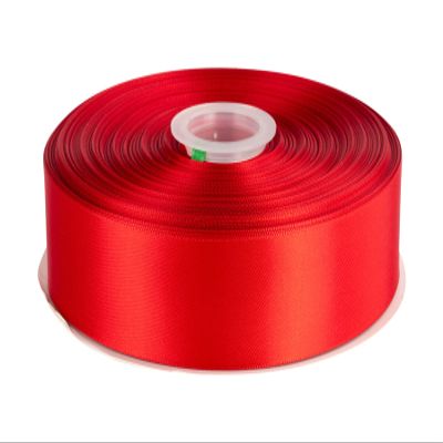 1-1/2" Inch Double Faced Satin Ribbon Solid Polyester Ribbon for Gift Wrapping, Crafts, Hair Bows, Wedding Party Decaration, Baby Shower Decoration Floral Arrangement (100 Yards, Red)
