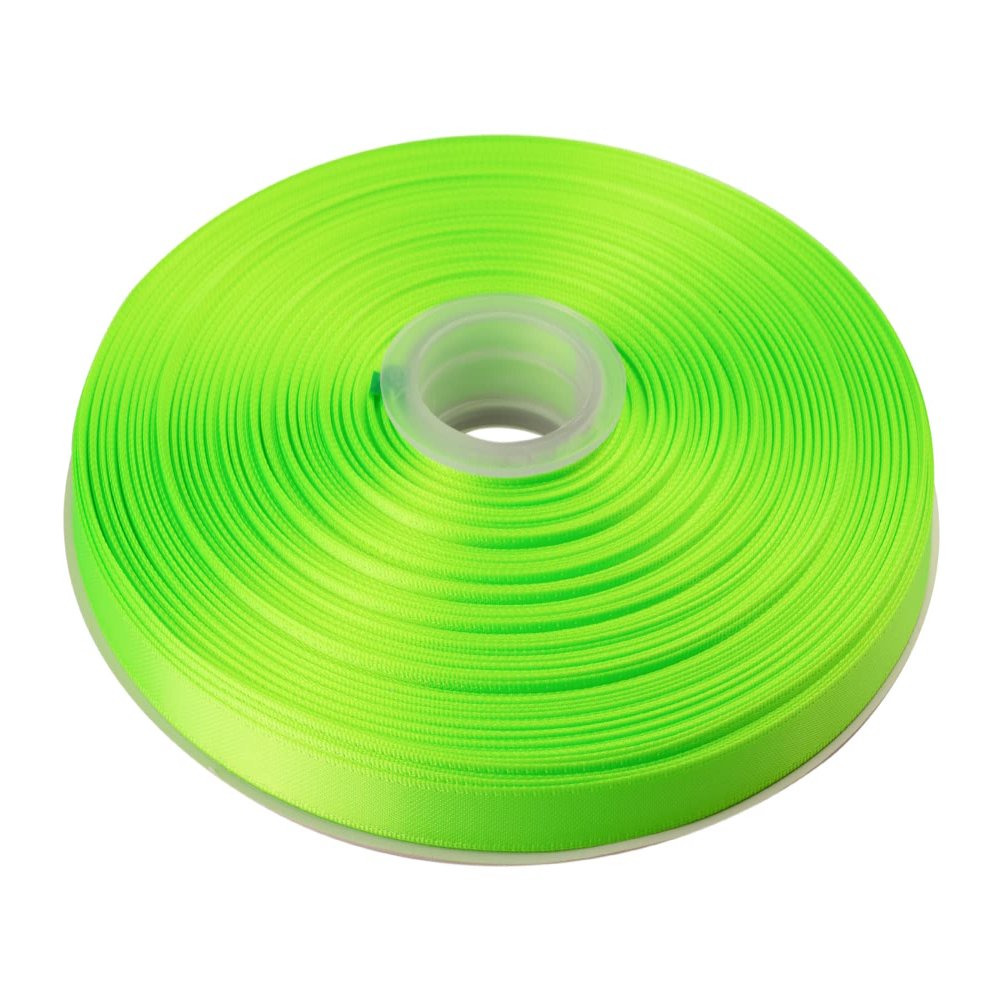 1/4" Inch Double Faced Satin Ribbon Solid Polyester Ribbon for Gift Wrapping, Crafts, Hair Bows, Wedding Party Decaration, Baby Shower Decoration Floral Arrangement (100 Yards, Key Lime)