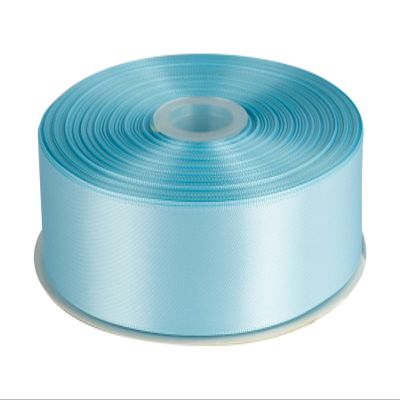 1-1/2" Inch Double Faced Satin Ribbon Solid Polyester Ribbon for Gift Wrapping, Crafts, Hair Bows, Wedding Party Decaration, Baby Shower Decoration Floral Arrangement (100 Yards, Lt. Blue)