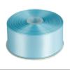 1-1/2" Inch Double Faced Satin Ribbon Solid Polyester Ribbon for Gift Wrapping, Crafts, Hair Bows, Wedding Party Decaration, Baby Shower Decoration Floral Arrangement (100 Yards, Lt. Blue) view 1