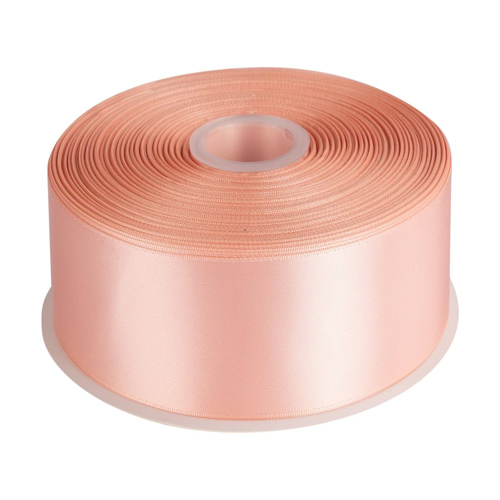 1-1/2" Inch Double Faced Satin Ribbon Solid Polyester Ribbon for Gift Wrapping, Crafts, Hair Bows, Wedding Party Decaration, Baby Shower Decoration Floral Arrangement (100 Yards, Moonstone)