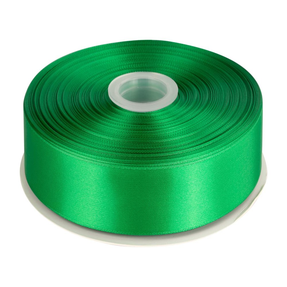 1" Inch Double Faced Satin Ribbon Solid Polyester Ribbon for Gift Wrapping, Crafts, Hair Bows, Wedding Party Decaration, Baby Shower Decoration Floral Arrangement (100 Yards, Emerald)