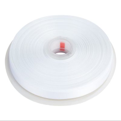 1/4" Inch Double Faced Satin Ribbon Solid Polyester Ribbon for Gift Wrapping, Crafts, Hair Bows, Wedding Party Decaration, Baby Shower Decoration Floral Arrangement (100 Yards, White)