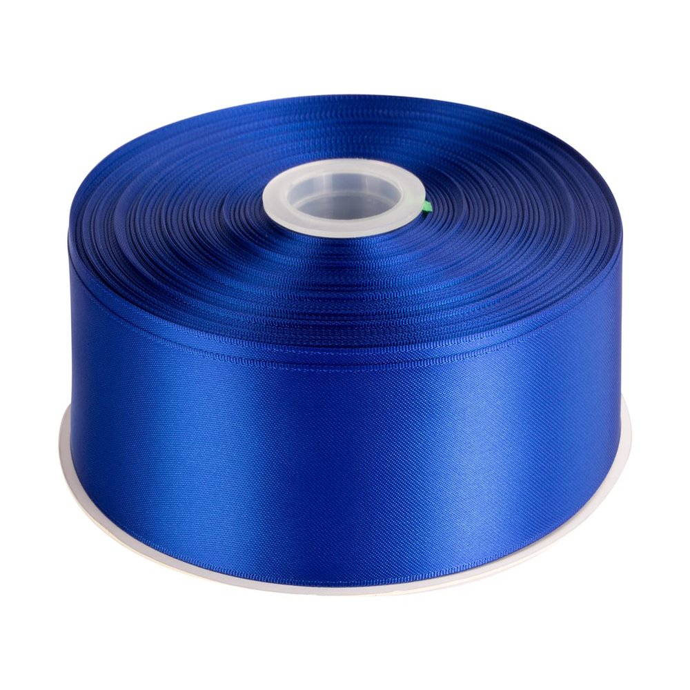 1-1/2" Inch Double Faced Satin Ribbon Solid Polyester Ribbon for Gift Wrapping, Crafts, Hair Bows, Wedding Party Decaration, Baby Shower Decoration Floral Arrangement (100 Yards, Cobalt)