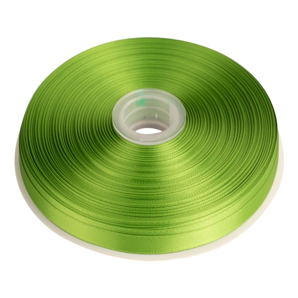 1/4" Inch Double Faced Satin Ribbon Solid Polyester Ribbon for Gift Wrapping, Crafts, Hair Bows, Wedding Party Decaration, Baby Shower Decoration Floral Arrangement (100 Yards, Kiwi)
