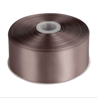 1-1/2" Inch Double Faced Satin Ribbon Solid Polyester Ribbon for Gift Wrapping, Crafts, Hair Bows, Wedding Party Decaration, Baby Shower Decoration Floral Arrangement (100 Yards, Chocolate Chip)