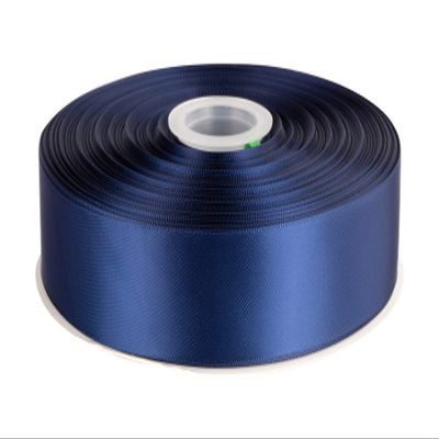 1-1/2" Inch Double Faced Satin Ribbon Solid Polyester Ribbon for Gift Wrapping, Crafts, Hair Bows, Wedding Party Decaration, Baby Shower Decoration Floral Arrangement (100 Yards, Navy)