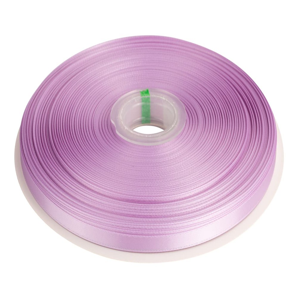 1/4" Inch Double Faced Satin Ribbon Solid Polyester Ribbon for Gift Wrapping, Crafts, Hair Bows, Wedding Party Decaration, Baby Shower Decoration Floral Arrangement (100 Yards, Lt. Orchid)