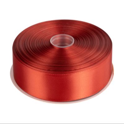 1" Inch Double Faced Satin Ribbon Solid Polyester Ribbon for Gift Wrapping, Crafts, Hair Bows, Wedding Party Decaration, Baby Shower Decoration Floral Arrangement (100 Yards, Rust)