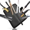 2 in 1 Heat Resistant Flat Iron Holder and Curling Iron Cover - Portable Neoprene Pouch with Silicone Mat for Hair Styling Tools, 13 x 5 Inches view 4