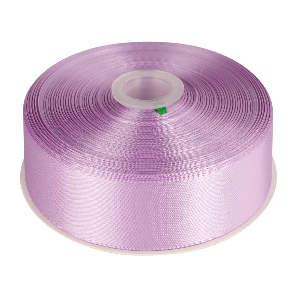 1" Inch Double Faced Satin Ribbon Solid Polyester Ribbon for Gift Wrapping, Crafts, Hair Bows, Wedding Party Decaration, Baby Shower Decoration Floral Arrangement (100 Yards, Lt. Orchid)