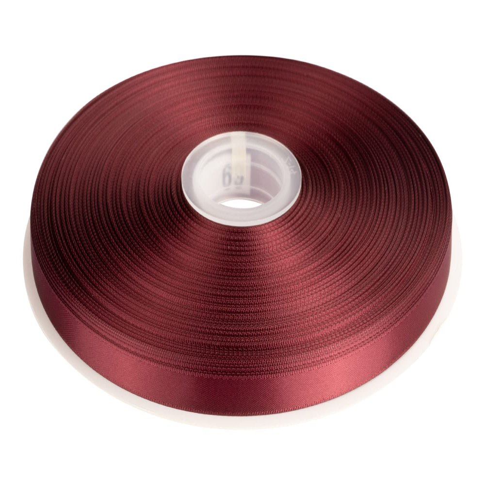 3/8" Inch Double Faced Satin Ribbon Solid Polyester Ribbon for Gift Wrapping, Crafts, Hair Bows, Wedding Party Decaration, Baby Shower Decoration Floral Arrangement (100 Yards, Burgundy)
