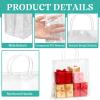 BadenBach 16 Pack Clear Gift Bags with Handles, 11" x 11" x 3.9" Large Reusable Plastic Party Favor Bags Bulk, Transparent PVC Tote Bag for Wedding, Birthday, Valentine's Day, Boutique (282810 cm) view 3