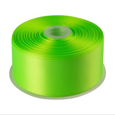 1-1/2" Inch Double Faced Satin Ribbon Solid Polyester Ribbon for Gift Wrapping, Crafts, Hair Bows, Wedding Party Decaration, Baby Shower Decoration Floral Arrangement (100 Yards, Key Lime)
