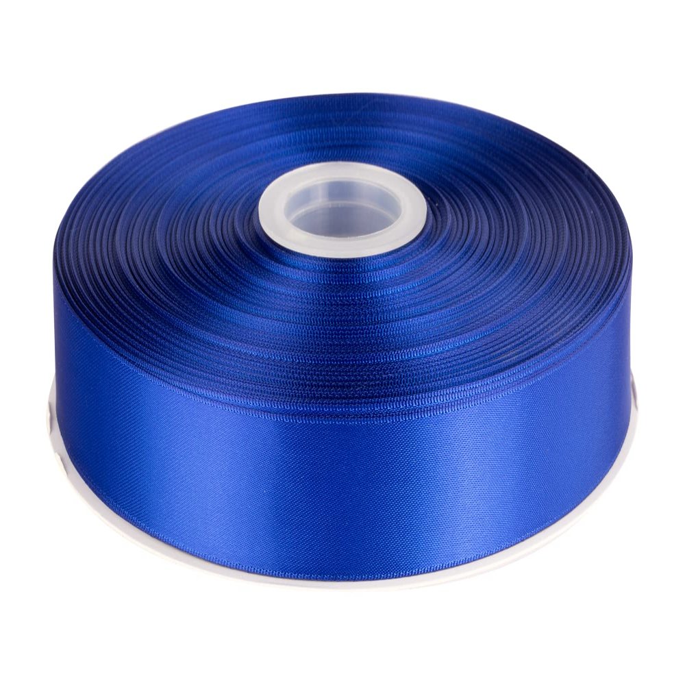 1" Inch Double Faced Satin Ribbon Solid Polyester Ribbon for Gift Wrapping, Crafts, Hair Bows, Wedding Party Decaration, Baby Shower Decoration Floral Arrangement (100 Yards, Cobalt)