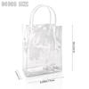 BadenBach 24 PCS Small Clear Gift Bags with Handle,9.1" x 6.7" x 2.8",Transparent Plastic Gift Wrap Bags Reusable Clear Party Favor Goodie Bag for Boutique Wedding Birthday Baby Shower Valentine's Day view 2