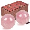 1.57in Feng Shui Stone Baoding Balls Chinese Health Exercise Stress Balls with Gift Box Pink view 1