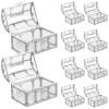 Treat 10pcs valentine treat boxes Treasure Chest Candy Boxes Candy Containers Wedding Favor Boxes Clear Boxes Storage bridal shower favor boxes Case wedding candy box Baby view 1