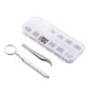 Eyeglass Repair Tool Kit Include Stainless Steel Screws Nuts Tool Kit + Tweezer + Screwdriver for Glasses & Sunglasses & Watch , Magnetic Eye Glass Repairing Kit , Magnetic Eye Glass Repairing Kit , view 1