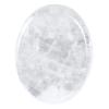 Amogeeli 2pcs Oval Thumb Worry Crystal for Stress and Anxiety, Polished Palm Pocket Stone for Meditation, Rock Crystal, 1.77 Inches view 1
