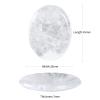 Amogeeli 2pcs Oval Thumb Worry Crystal for Stress and Anxiety, Polished Palm Pocket Stone for Meditation, Rock Crystal, 1.77 Inches view 2