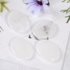 Amogeeli 2pcs Oval Thumb Worry Crystal for Stress and Anxiety, Polished Palm Pocket Stone for Meditation, Rock Crystal, 1.77 Inches view 3