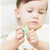 Baby Nail Clippers Set- 4 in 1 Baby Manicure Kit, Pedicure Kit for Newborn, Infant, Toddler, Kids Nail Clippers, Nail File, Scissor and Tweezers, Nail Care Grooming Tools, with Cute Owl Case (Green) view 3