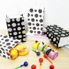 chiazllta 12 Pcs Volleyball Gift Bags for Team Volleyball Party Favor Snack Goody Treat Bag with Handle Volleyball Paper Bag Kraft Candy Bags for Sport Theme Birthday Party Decor Black & White view 2