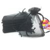 ANSLEY SHOP 100pcs 6x9 Inches Sheer Drawstrings Organza Gift Candy Bags Wedding Christmas Favors Bags (Black) view 3