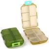 2PCS Cute Pill Organizer, Travel Pill Box, Small Pill Case Container, Medicine Organizer for Purse, with 10 Compartments for Different Medicines view 1
