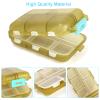 2PCS Cute Pill Organizer, Travel Pill Box, Small Pill Case Container, Medicine Organizer for Purse, with 10 Compartments for Different Medicines view 2