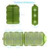 2PCS Cute Pill Organizer, Travel Pill Box, Small Pill Case Container, Medicine Organizer for Purse, with 10 Compartments for Different Medicines view 3