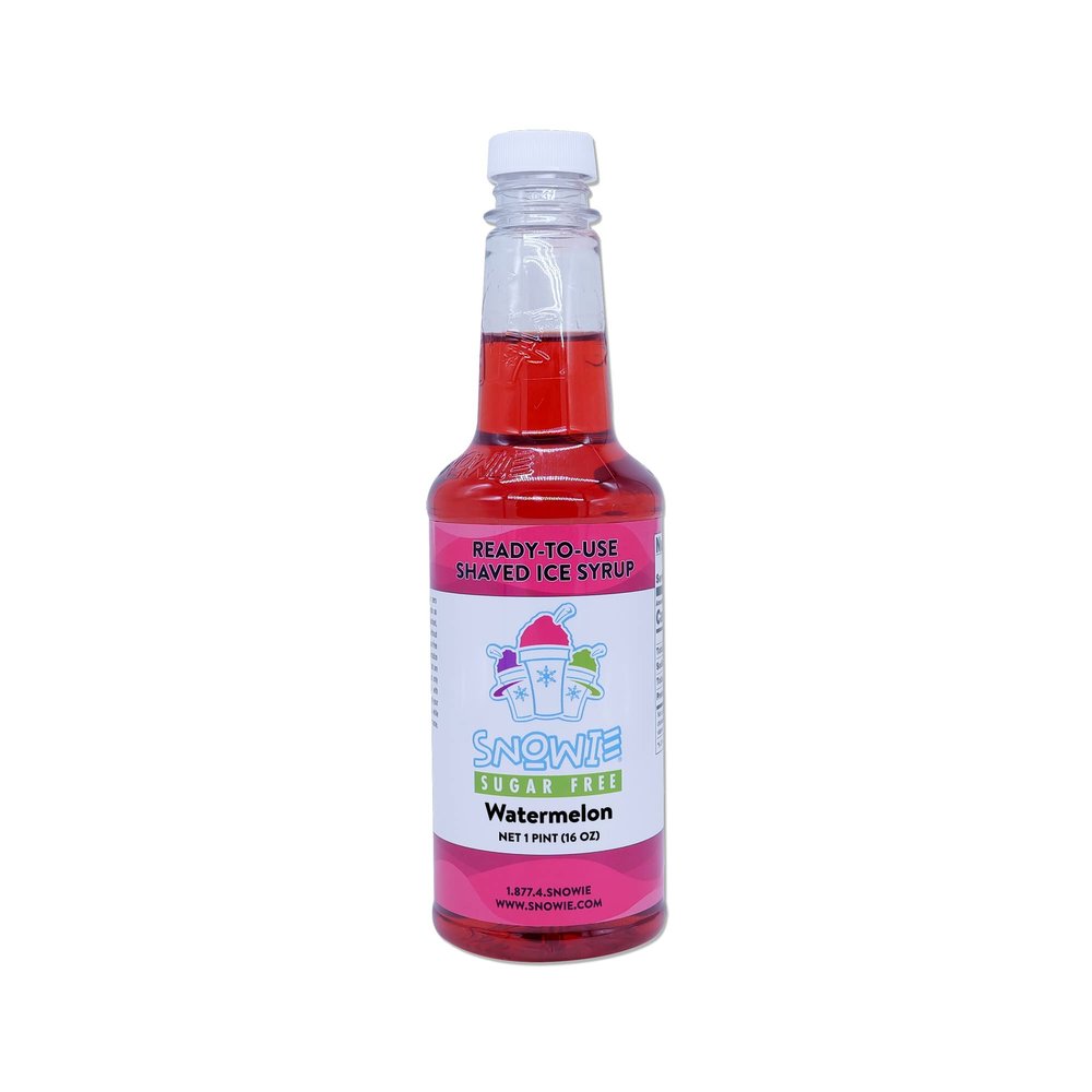 SNOWIE - Ready To Use Pints Sugar Free, Watermelon (Sucrose), 16 Fl Oz (Pint)