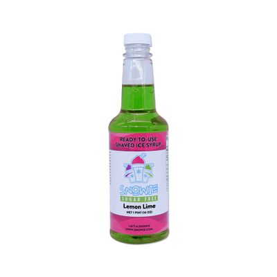 SNOWIE - Ready To Use Pints Sugar Free, Lemon Lime (Sucrose), 16 Fl Oz (Pint)